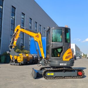 Excavator working on a construction site