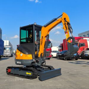 Excavator working on a construction site