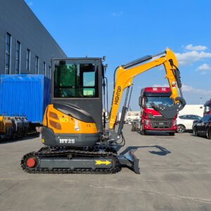Excavator working on a construction site